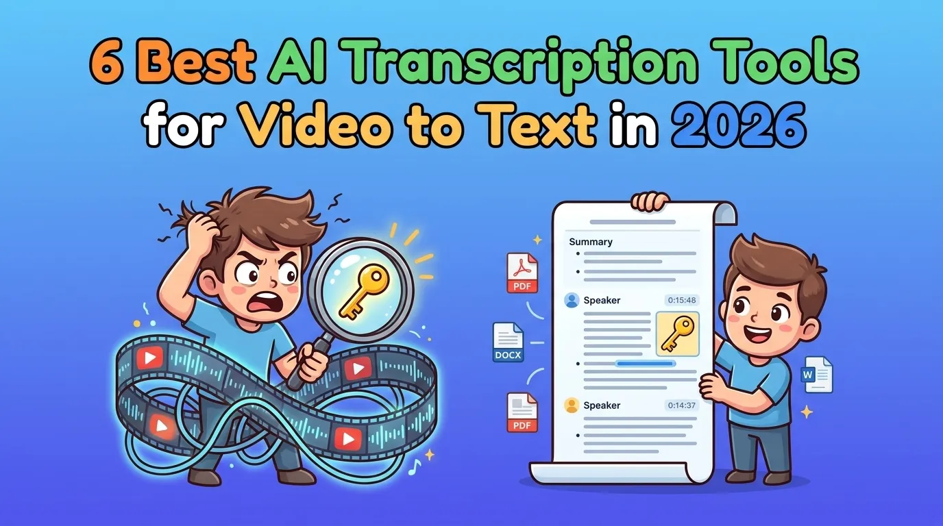 6 Best AI Transcription Tools for Video to Text in 2026 | VideoCompress