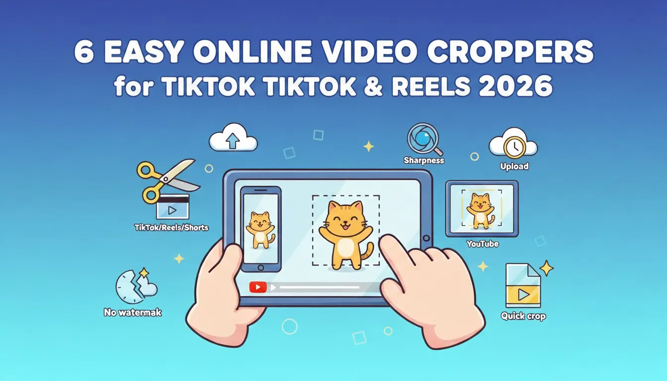 6 Easy Online Video Croppers for TikTok & Reels 2026 | VideoCompress