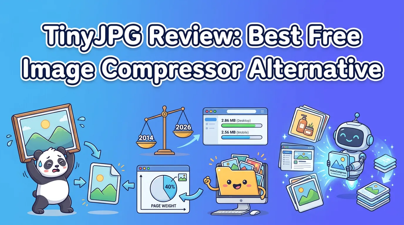 TinyJPG Review: Best Free Image Compressor Alternative | VideoCompress